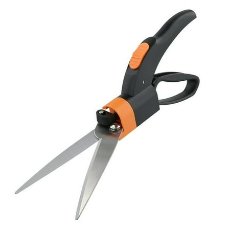 OKYMOTOR Grass Shears Ultra-Sharp Grass Cutter with 360 Degree Swivel Blades Stainless Steel Hand Lawn Scissors Multifunction Gardening Shears for Flower Beds Sidewalks