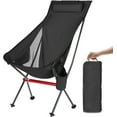 OKYUK Camping Chair, High Back Portable Folding Chair, Aircraft Grade