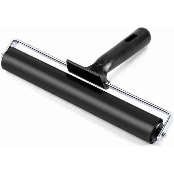 OKYWHOP 8 Inch Rubber Roller, Tape Roller for Print, Tape, Wallpapers, Scrapbooks