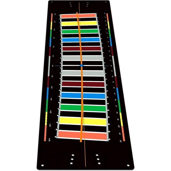 OKYWHOP Golf Putting Mats Practice Indoor 30 x 8.27 Inch Golf Putting Practice Training Aid Alignment Track Green Mat Exercise Putter Training Supplies(Multicolor)