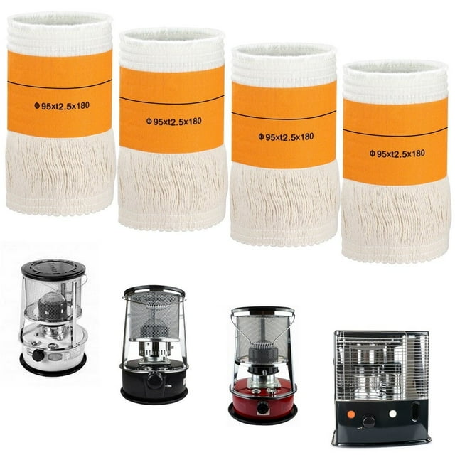 OKbus 4 Pack Kerosene Stove Wick, 95 x t2.5 x 180mm Replaceable Wicks