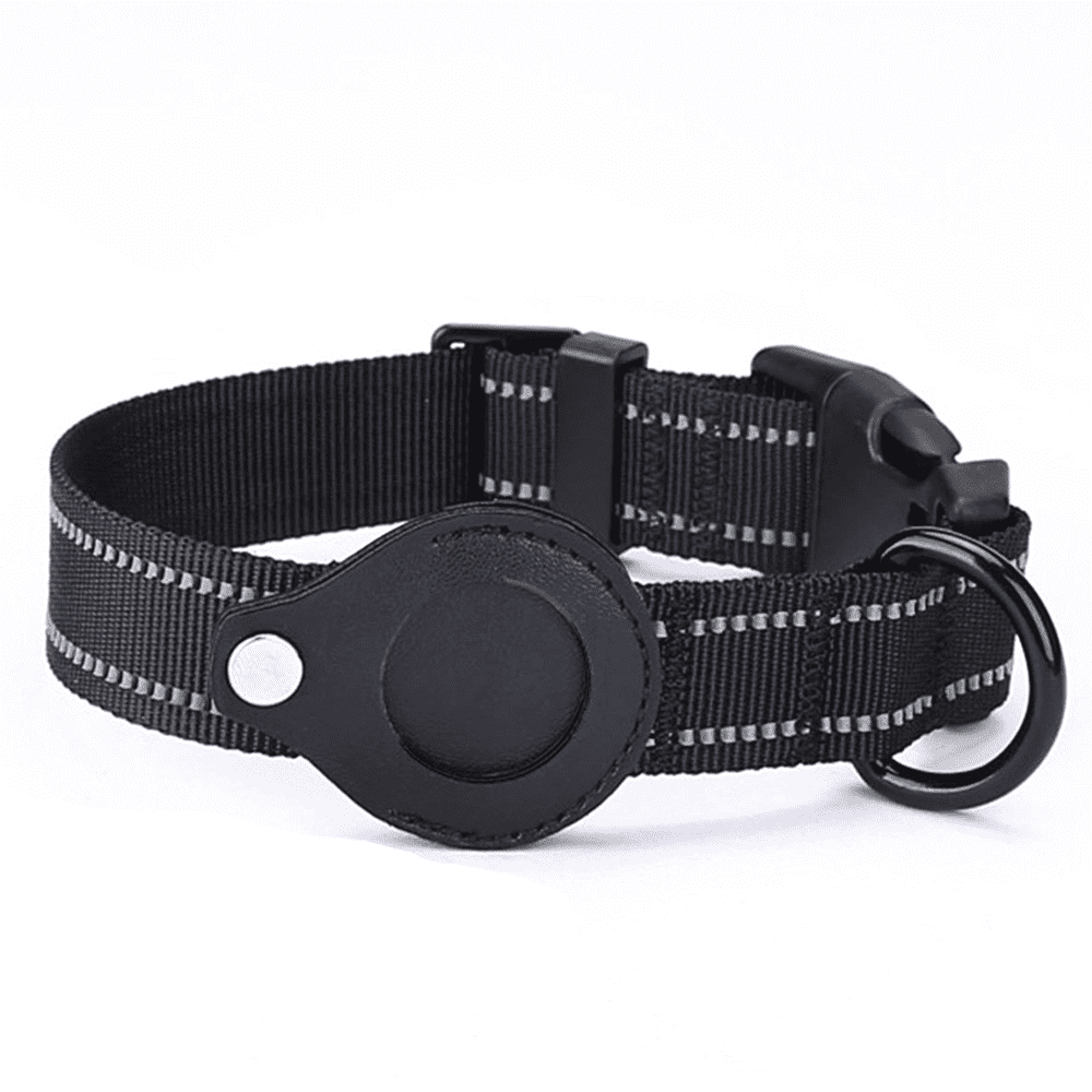OKbus Reflective AirTag Dog Collar, Padded Apple Air Tag Dog Collar