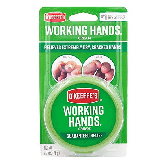 OKeeffes Working Hands Hand Cream for Dry Hands Jar, 2.7 oz