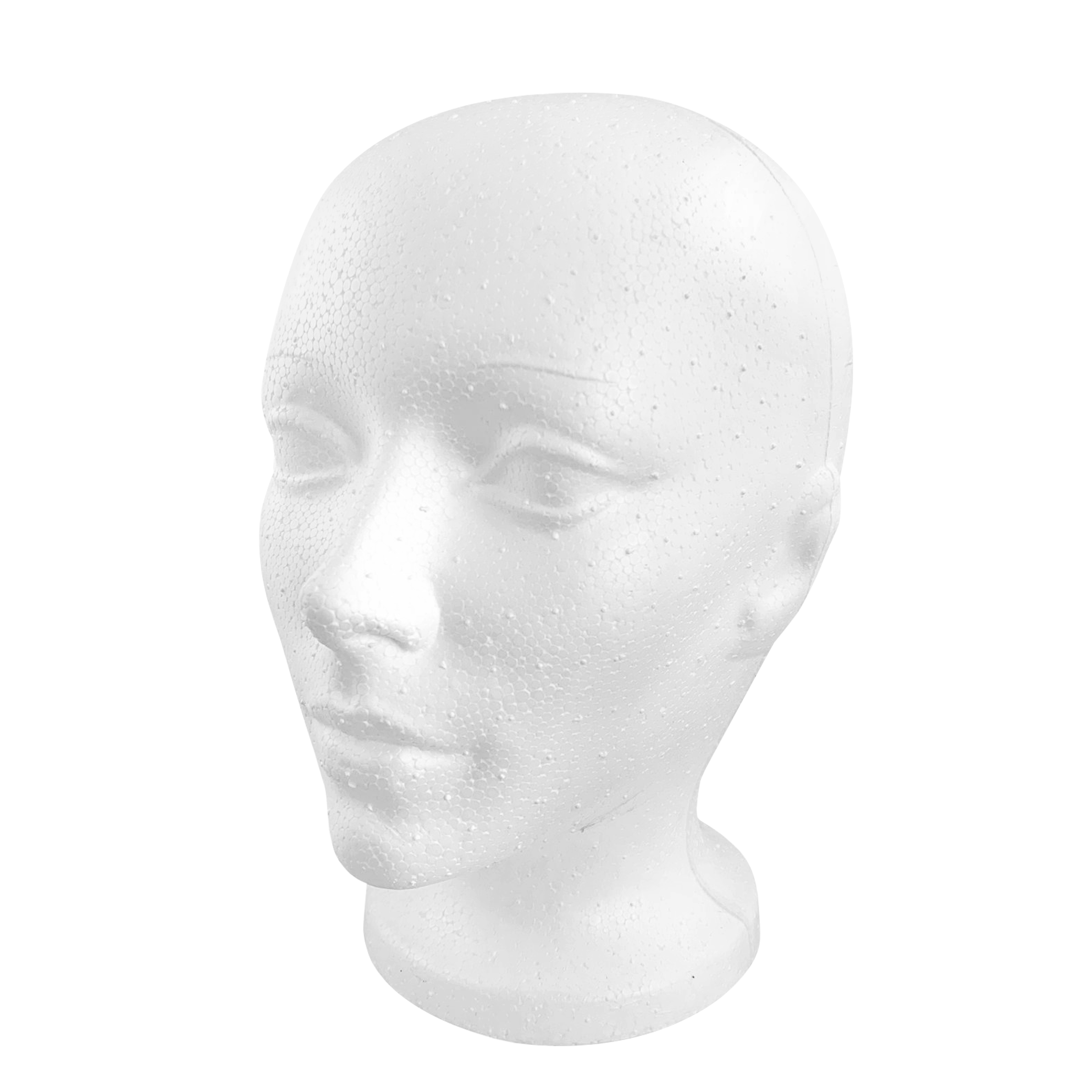 OLé Designs Female Foam Mannequin Wig Head - Styrofoam Manikin