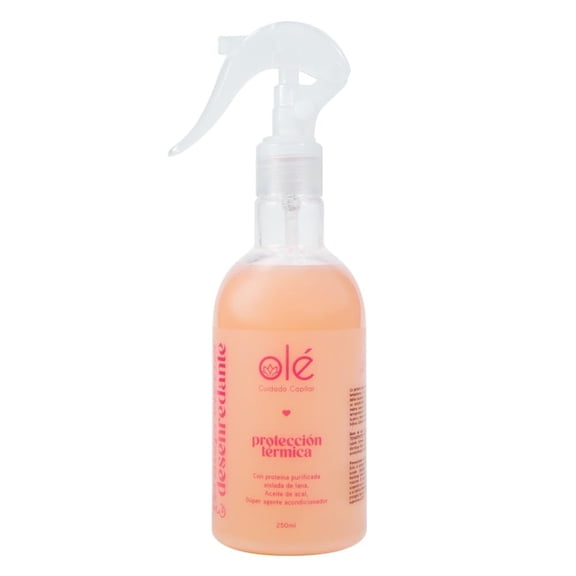 OL Detangling Thermoprotector | Termoprotector capilar 250 ml, 100% Organic | Hair thermoprotector With Aa Oil.