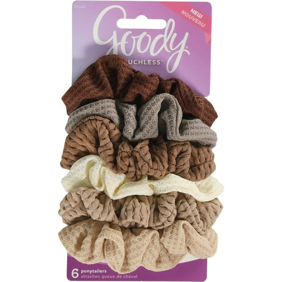 Ol Pony Knit Nudes Set of 6 Ponytail Holders