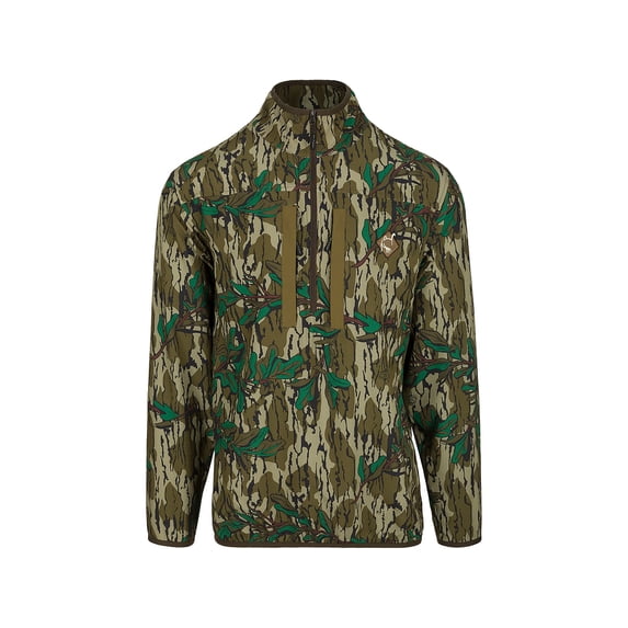 Ol' Tom Men's Tech Quarter Zip Shirt Mossy Oak Greenleaf 2XL