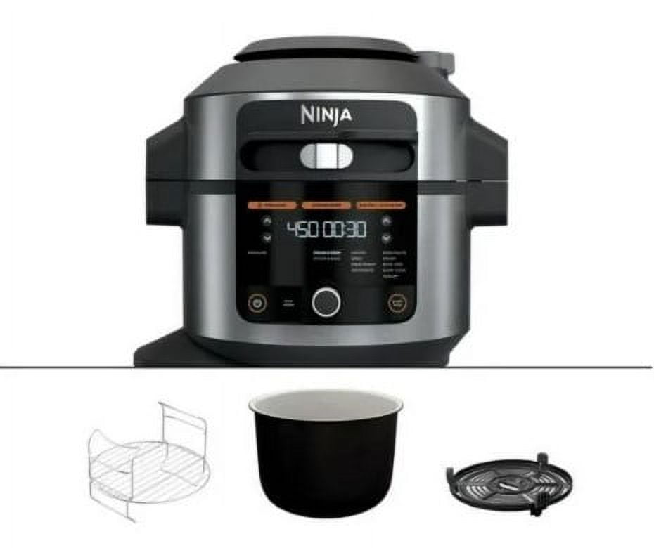 OL500 Pressure Cooker Steam Fryer with SmartLid, 13in1 that Air Fries