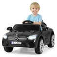 thumbnail image 1 of OLAKIDS 12V Electric Kids Ride On Car, Licensed Mercedes Benz SL500 Toy Car with Remote Control, MP3 Plug, USB, 2 Speeds, LED Lights, Battery Powered Toy Vehicle for Toddler Children (Black), 1 of 11