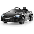 thumbnail image 1 of OLAKIDS 12V Kids Ride On Car, Licensed Audi RS e-tron GT Electric Vehicle with Remote Control, Toddlers Battery Powered Toy with 4 Wheels Suspension, LED Headlight, Music, MP3, USB, TF Port (Black), 1 of 10