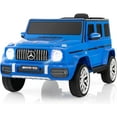 thumbnail image 1 of OLAKIDS 12V Kids Ride On Car, Licensed Mercedes Benz G63 Electric Vehicle with Remote Control, Double Open Doors, Music, Bluetooth, 2 Speeds, Wheels Suspension, Battery Powered Driving Toy (Navy), 1 of 10