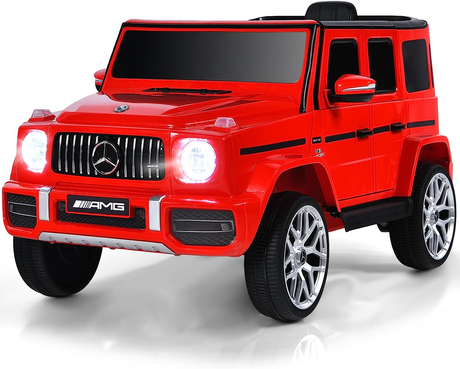 Red 12V Mercedes-Benz G63 Kids Ride-On Car with Remote Control