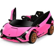 Olakids 12 V Licensed Lamborghini Sian Powered Ride-On Toy with Remote Control and MP3 Player