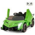 OLAKIDS 2 Seater Kids Ride on Car, 12V 4WD Powered Electric Vehicle with Hydraulic Doors