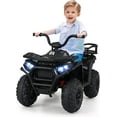 thumbnail image 1 of OLAKIDS 24V Ride on Car, Kids ATV Quad with Bluetooth, Music, LED Lights, Power Display, Rear Storage Rack, Spring Suspension, Electric 4 Wheeler for Kids Boys Girls Aged 3+ Years, 1 of 9