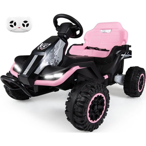 OLAKIDS 24V Ride On Toys for Big Kids Aged 3 with Detachable Trailer, Remote Control, Widened Seat, Safety Belt, Bluetooth, Horn, LED Lights & Music