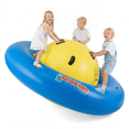 thumbnail image 1 of OLAKIDS 8FT Inflatable Dome Rocker Bouncer, Outdoor Kids Giant Roll and Play Seesaw Rocker with 6 Secure Handles, Max Weight 250 LBS, Toddlers Climbing Game Toy Backyard Play Center Equipment, 1 of 9