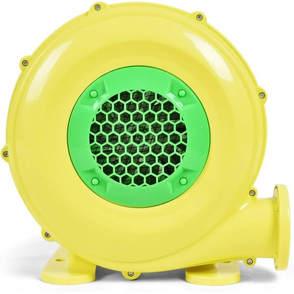 OLAKIDS Air Blower, Commercial Pump Fan, 480W Inflatable Bouncer Blower, Perfect for Inflatable Bounce House and Bouncy Castle, Yellow