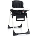 thumbnail image 1 of INFANS High Chair for Babies & Toddlers, Foldable Highchair with Multiple Adjustable Backrest Footrest Seat Height, Removable Tray, Detachable PU Leather Cushion, Built-in Rear Wheels, 1 of 6