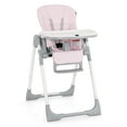 thumbnail image 1 of OLAKIDS High Chair for Babies & Toddlers, Foldable Highchair with Multiple Adjustable Backrest, Footrest and Seat Height, Removable Tray, Detachable PU Leather Cushion, Built-in Rear Wheels (Pink), 1 of 7