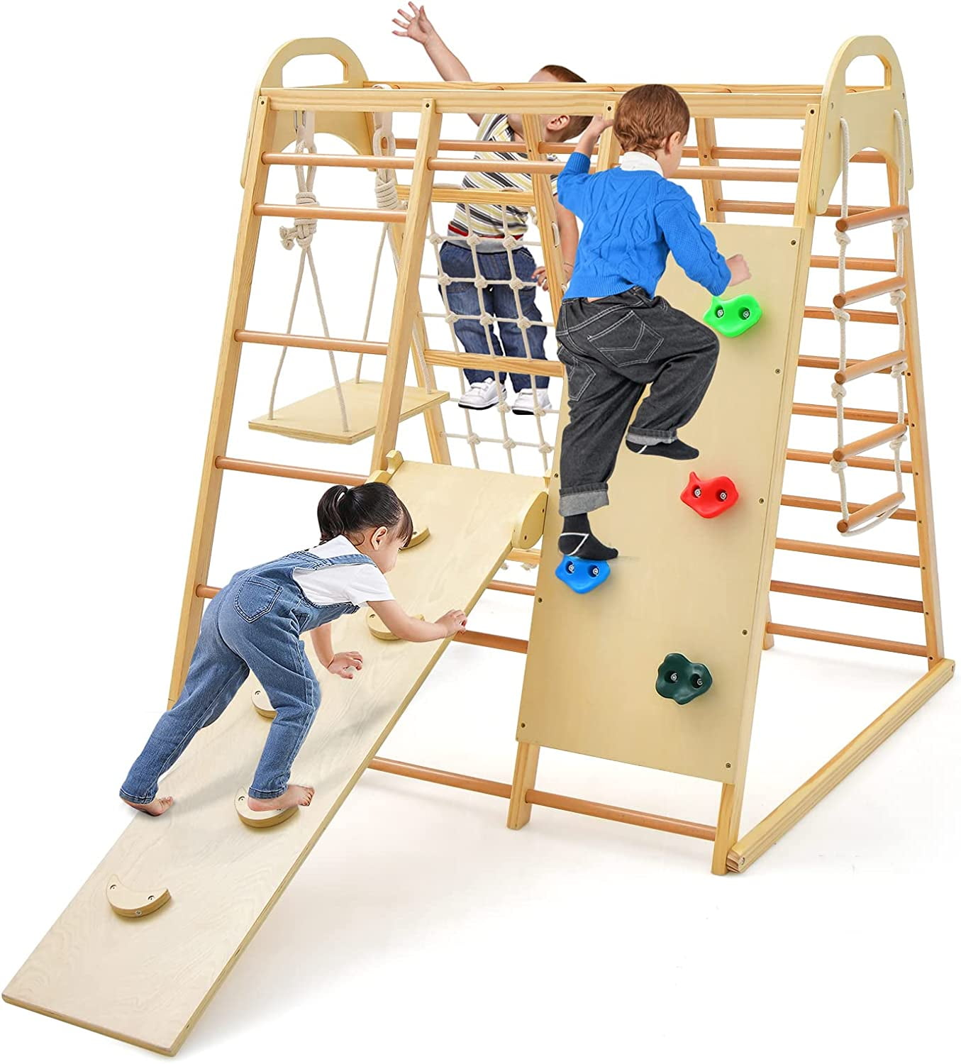 OLAKIDS in Wood Montessori Climber Playset for Bahrain Ubuy