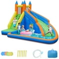 thumbnail image 1 of OLAKIDS Inflatable Water Slide, Bounce House Water Park with Slide Climbing Wall Splash Pool, Indoor Outdoor Jumping Castle Obstacle Course for Kids Backyard with Carrying Bag Repairing Kit Stakes, 1 of 9