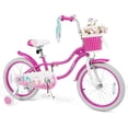 thumbnail image 1 of OLAKIDS Kids Bike, 12 14 16 18 20 Inch Mermaid Theme Toddler Children Bicycle for Girls with Training Wheels Basket Streamers Adjustable Handlebar Seat Coaster Brake, 1 of 9