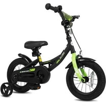 OLAKIDS Kids Bike, 12 14 16 18 Inch BMX Style Toddlers Bike with Training Wheels Adjustable Seat Handlebar Coaster Brake Handbrake Safety Bell, Children's Bicycle for Boys Girls