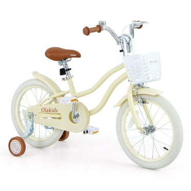 Kids Bicycle 12/14/16/18 Inch Retro Bicycle With Adjustable Height And Basket For Ages 3-8 Years Old Kids Bike