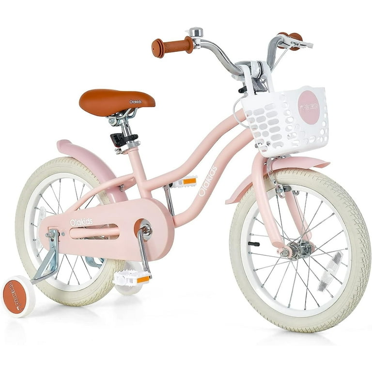 OLAKIDS Little Kids Bike, 12-18 Inch with Training Wheels