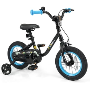 OLAKIDS Kids Bike, 12 14 16 Inch Toddler Bicycle with Training Wheels, Space Theme Children Bike with Adjustable Seat Handlebar Handbrake Coaster Brake Safety Bell for Boys Girls 3-8