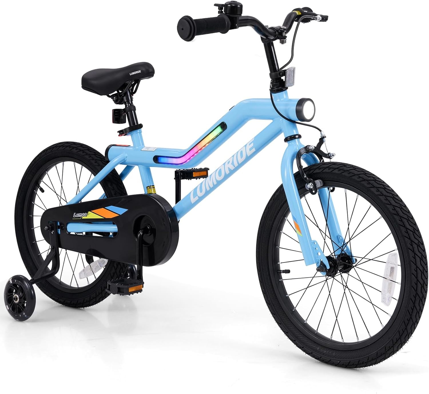 OLAKIDS Kids Bike, 16 18 Inch Toddlers Bike with Training Wheels Flash
