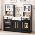 thumbnail image 1 of OLAKIDS Kids Kitchen Playset, Wooden Pretend Play Kitchen with Realistic Light Sound 14 Accessories, Toddler Cooking Toy for Boys Girls Aged 3+, 1 of 9