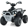 OLAKIDS 12V Kids ATV, Quad Toy with Music, Horn, LED Lights, High Low