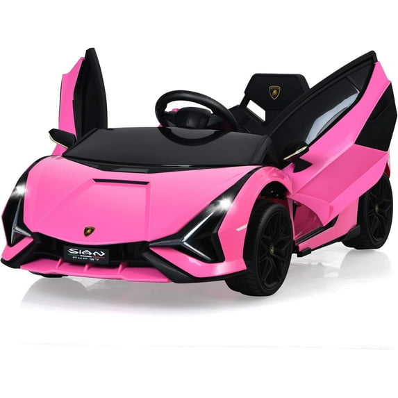 OLAKIDS Licensed Lamborghini SIAN 12V Kids Ride on Car, Toddler Electric Vehicle with Remote Control 2 Speeds Wheels Suspension, Battery Powered Toy with Music Bluetooth USB