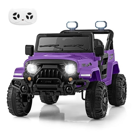OLAKIDS Ride on Truck, 12V Battery Powered Electric Vehicle for Kids with Remote Control, Bluetooth, Power Display, LED Lights, Music Player, Ride on Toy for 3+ Boys Girls