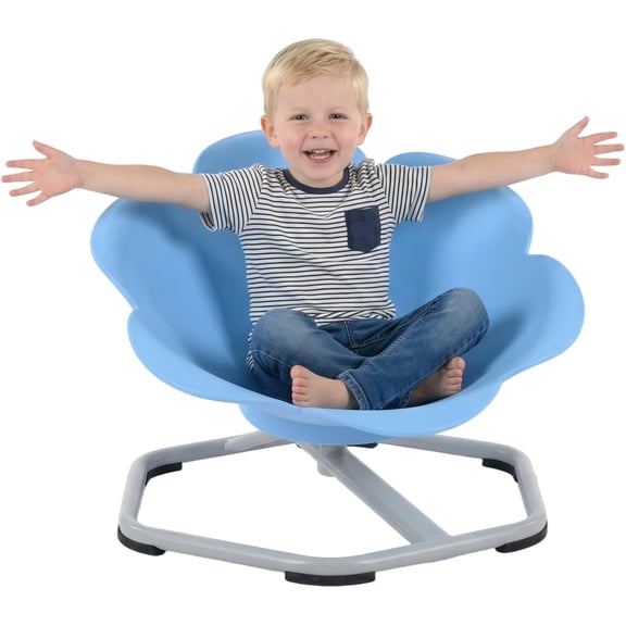 OLAKIDS Sensory Spinning Chair, Flower Shape 360° Swivel Seat for Autistic Kids Autism ADHD Children with Non-Slip Design, Sit and Spin Toy for Body Balance Coordination Training