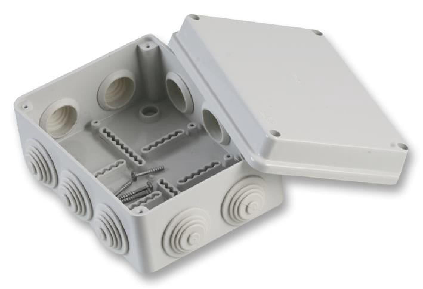 OLAN - IP55 Thermoplastic 10 Entry Junction Box Enclosure - 150x110x70mm