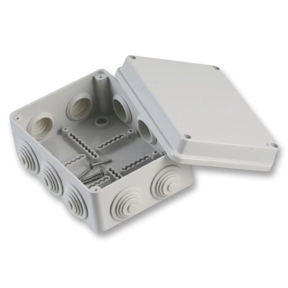 OLAN - IP55 Thermoplastic 10 Entry Junction Box Enclosure - 150x110x70mm