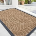 thumbnail image 1 of OLANLY Door Mat Indoor Outdoor Entrance, 29.5x17, Waterproof All-Weather All-Season Doormat, Sturdy Natural Rubber, Stain and Fade Resistant, Low Profile, Easy Clean Patio Entryway Mat, Black, 1 of 10