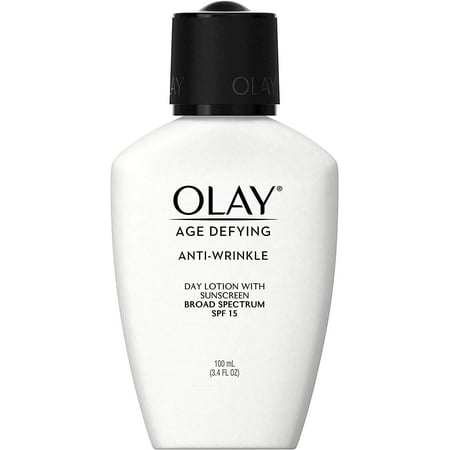OLAY Age Defying Anti-Wrinkle Day Lotion SPF 15, 3.4 oz (Pack of 2)