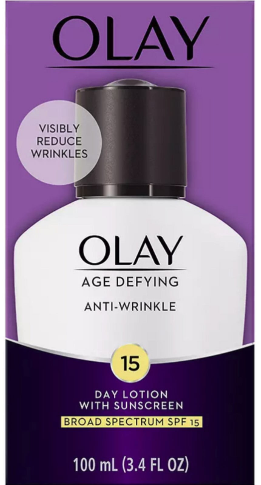 OLAY Age Defying Anti-Wrinkle Day Lotion SPF 15, 3.4 oz (Pack of 6)