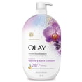 thumbnail image 1 of Olay Fresh Radiance Body Wash, Orchid & Black Currant, with Vitamin B3, 35oz, 1 of 14