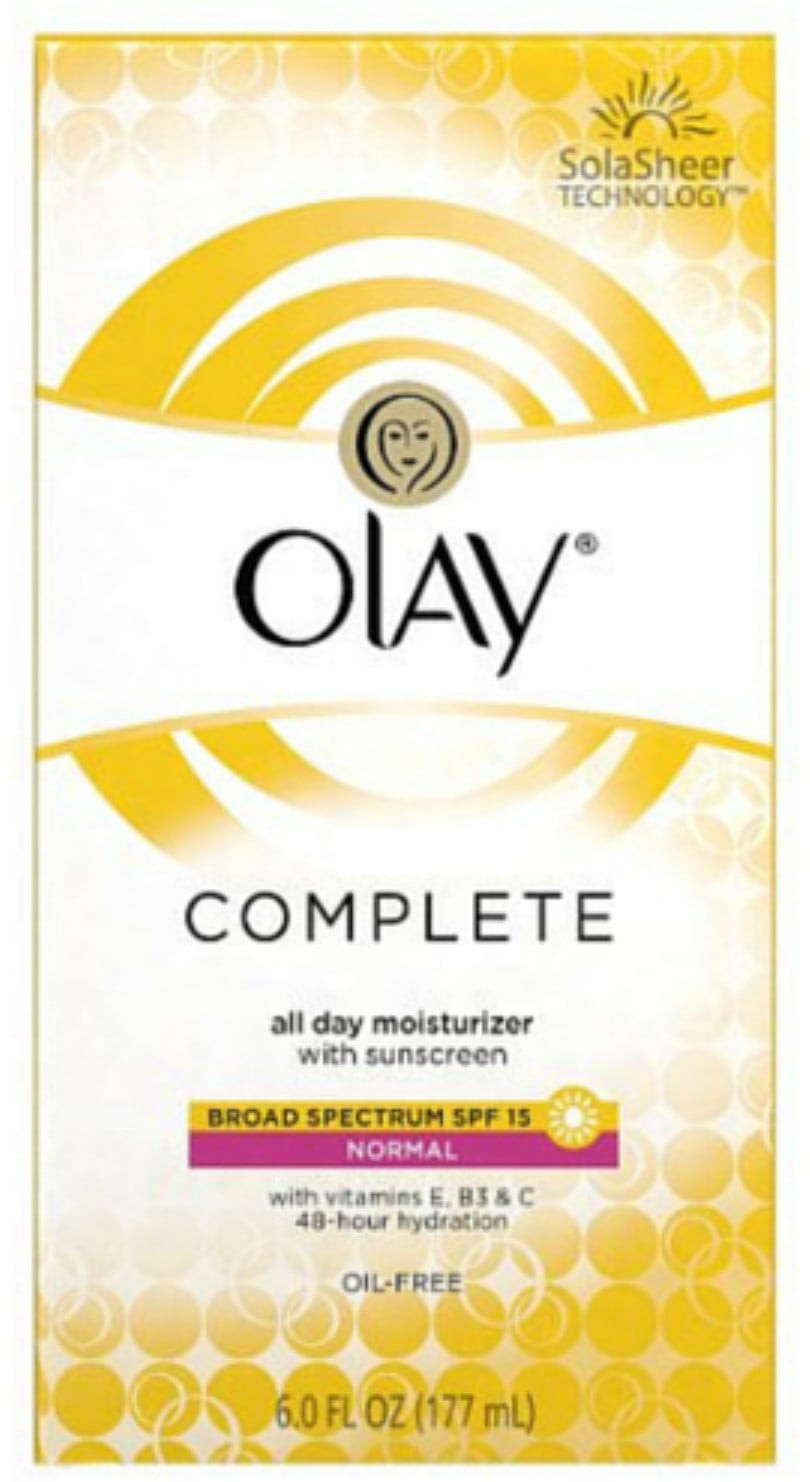 OLAY Complete All Day UV Moisturizer SPF 15 Normal 6 oz (Pack of 6)