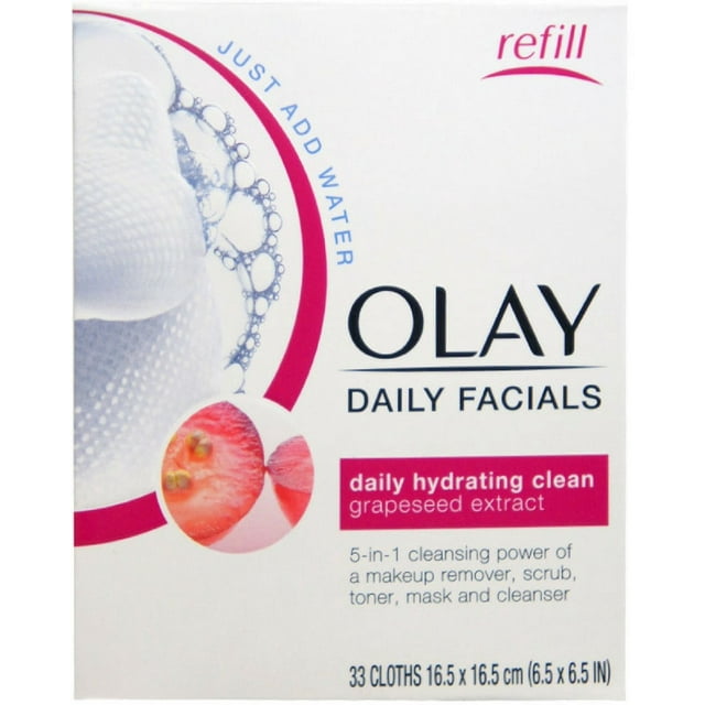 OLAY Daily Facial Hydrating Cleansing Cloths with Grapeseed Extract