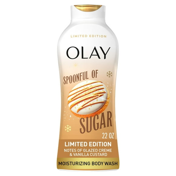 Olay Limited Edition Moisturizing Body Wash, Spoonful of Sugar, 22 fl oz, Hydrating Body Wash