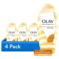 thumbnail interactive-video image 1 of (4 pack) Olay Moisture Ribbons Plus Shea and Manuka Honey Body Wash, for All Skin Types, 18 fl oz, 1 of 8