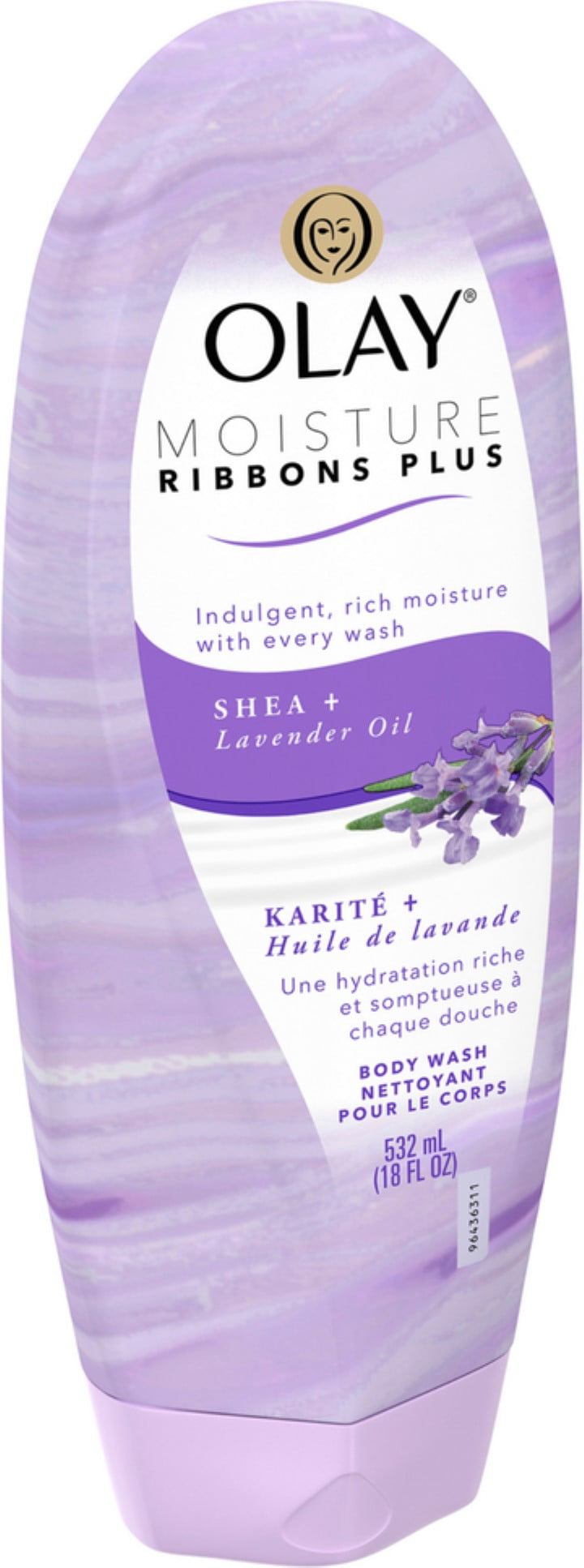 OLAY Moisture Ribbons Plus, Shea plus Lavender Oil 18 oz (Pack of 6)