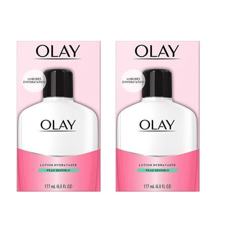 OLAY Moisturizing Lotion Sensitive Skin 6 oz (Pack of 2)