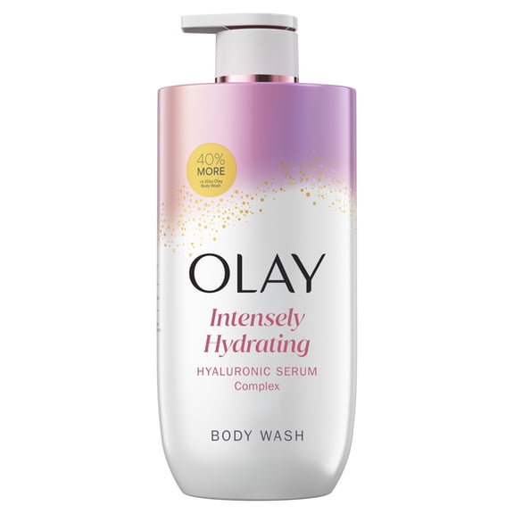 Olay Intensely Hydrating Body Wash with Hyaluronic Serum Complex, 28 fl oz
